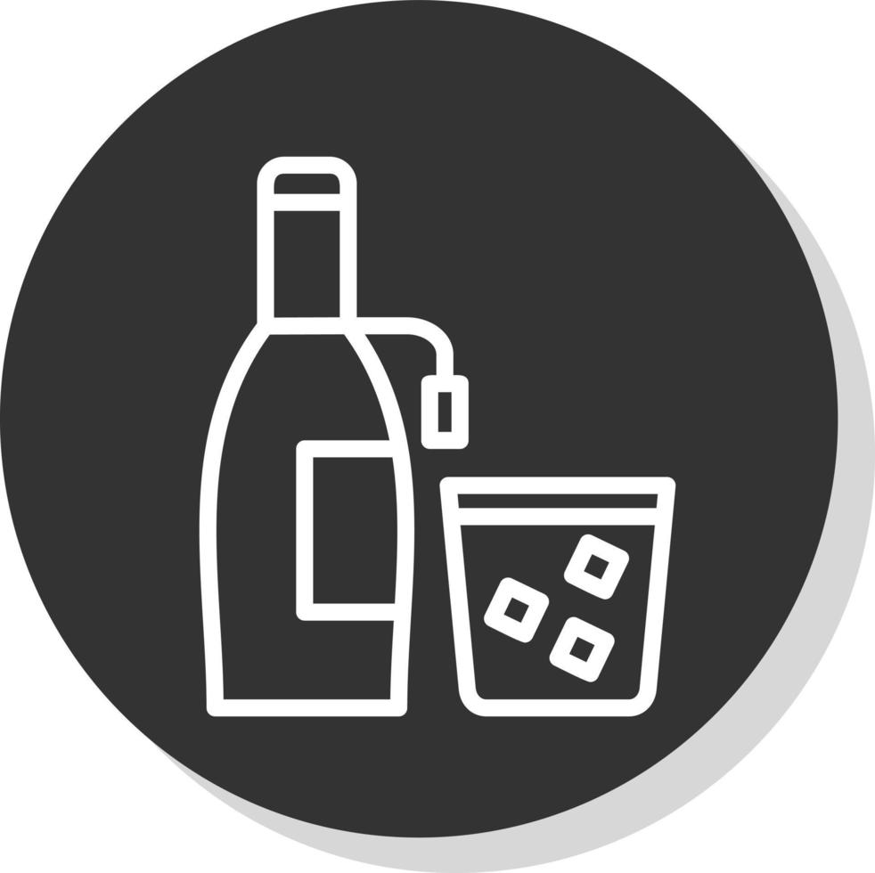 Wine Bottle Vector Icon Design