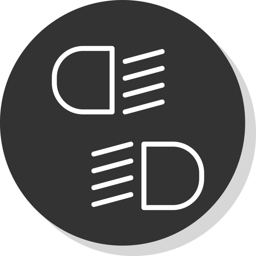 Headlight Vector Icon Design