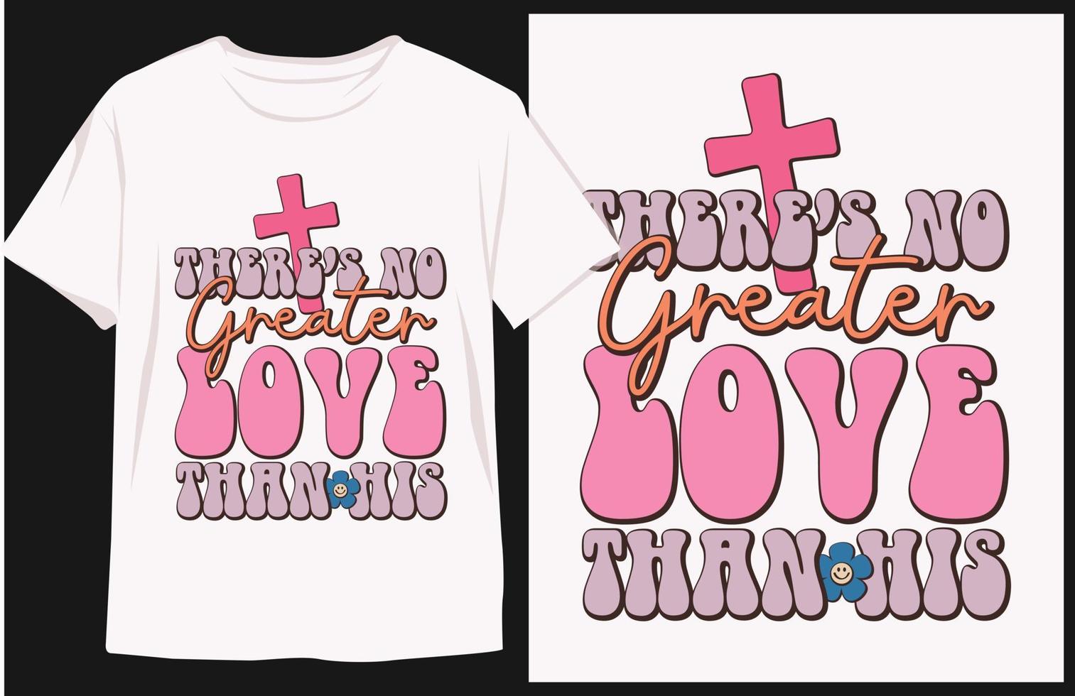 Groovy style Easter Day t-shirt Design. Easter Sunday t shirt design vector