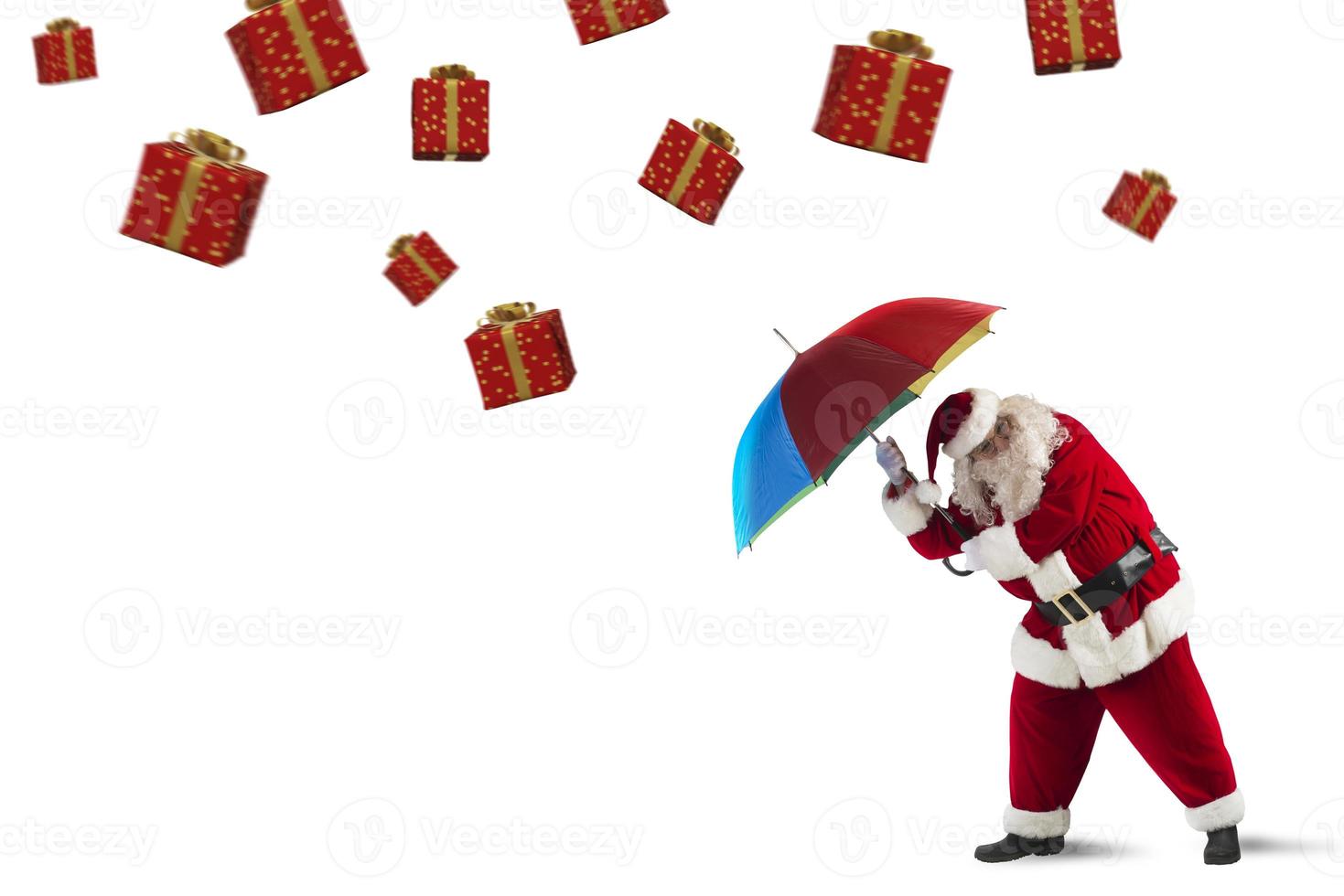 Santaclaus vs gifts storm photo