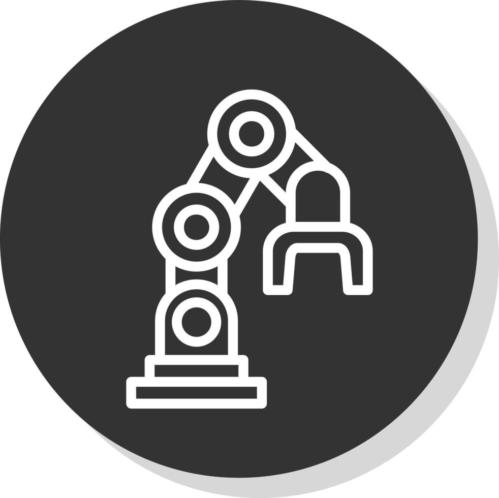 diseño de icono de vector de brazo de robot