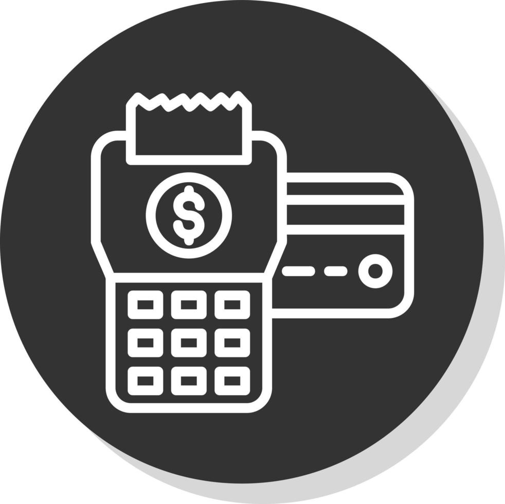 Pos Terminal Vector Icon Design