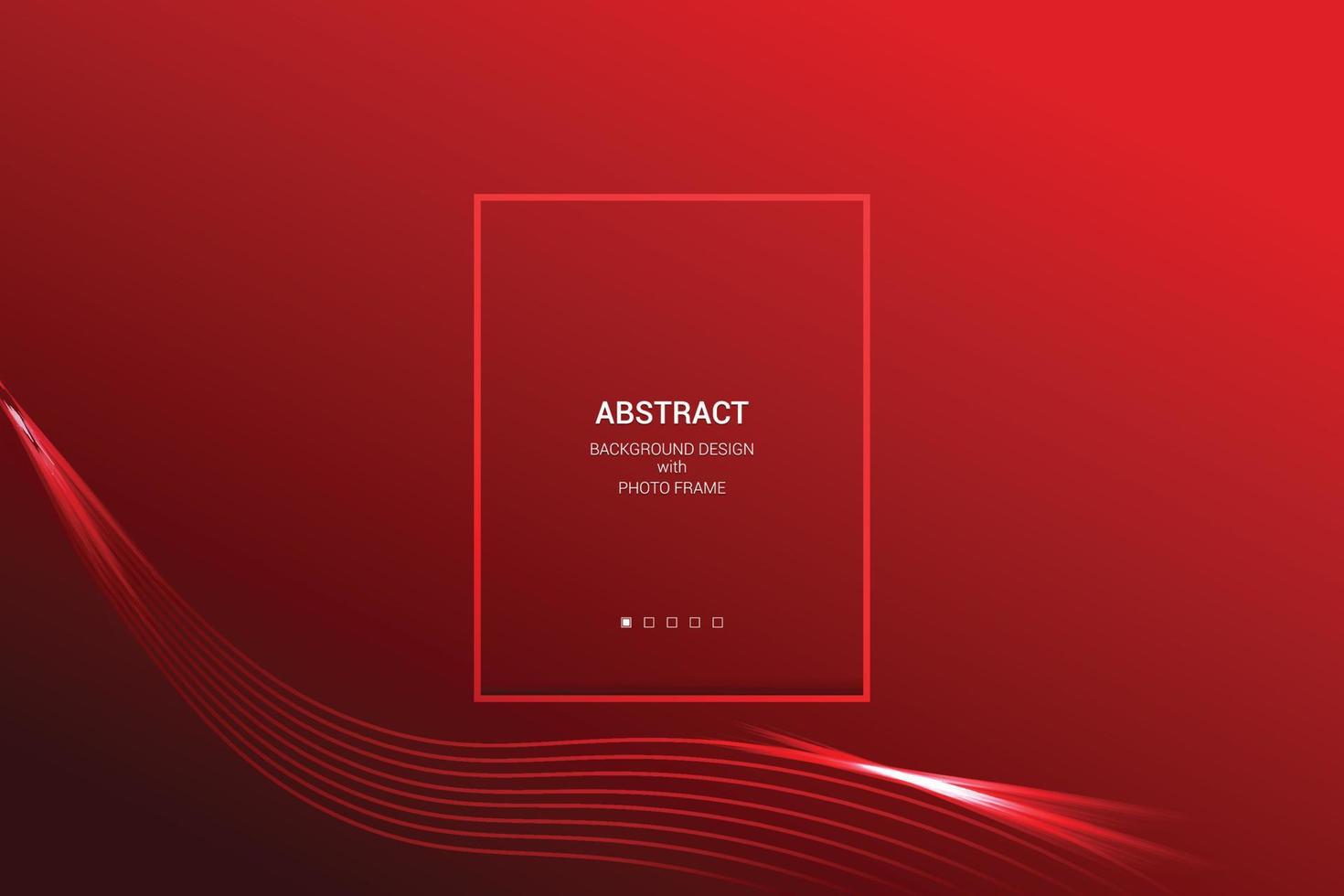 Soft Red colorful gradient Abstract vector template design with photo frame.