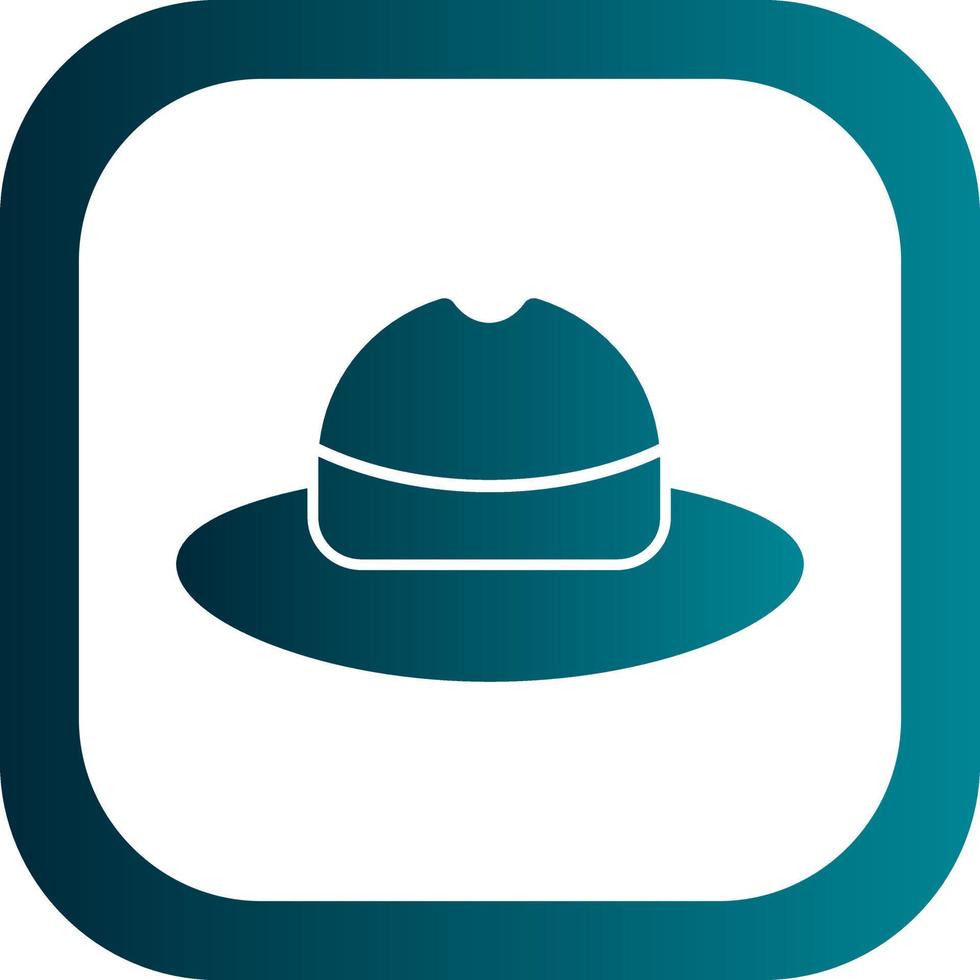 diseño de icono de vector de sombrero