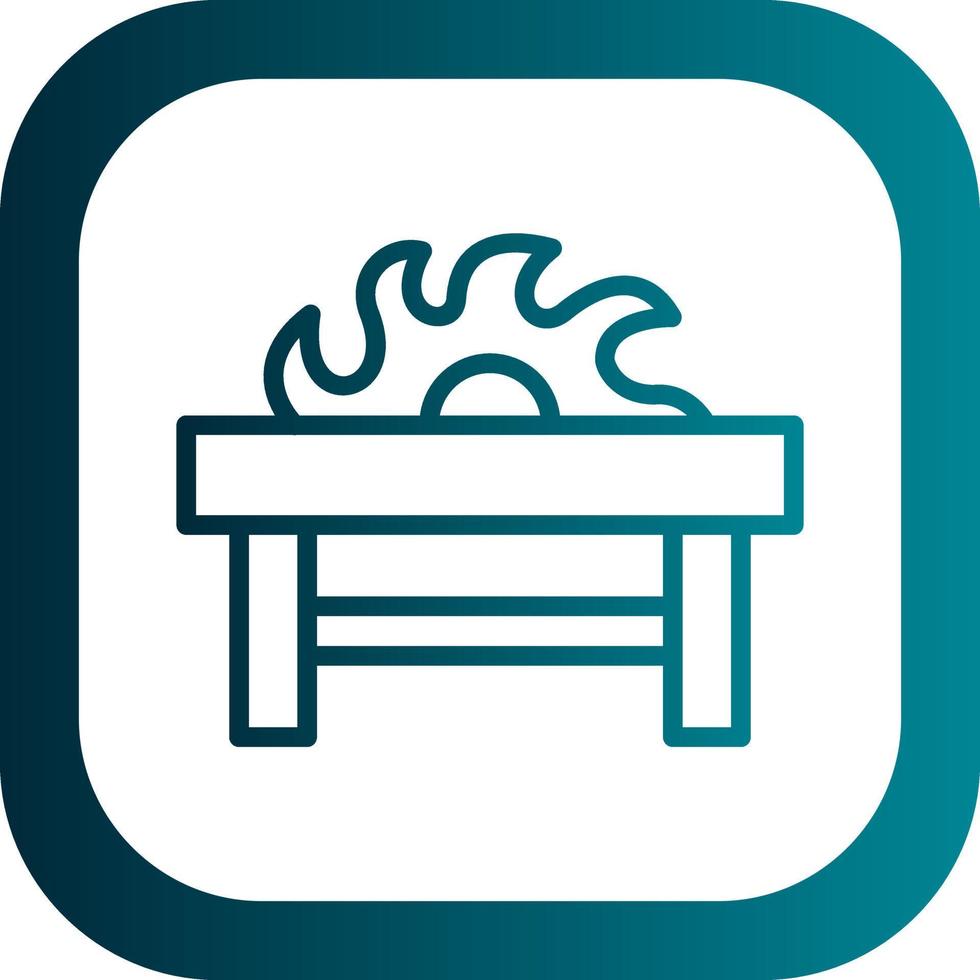 Table Saw Vector Icon Design