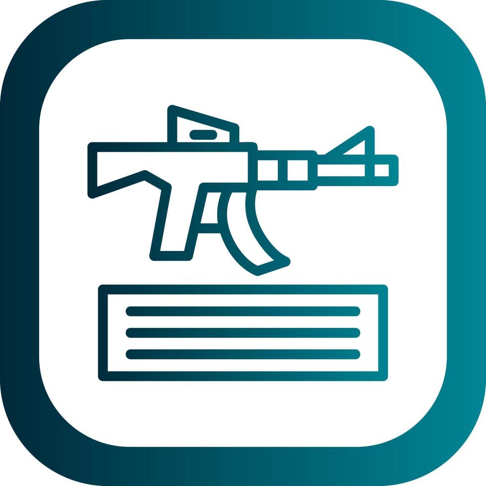 Knocked Out Vector Icon Design