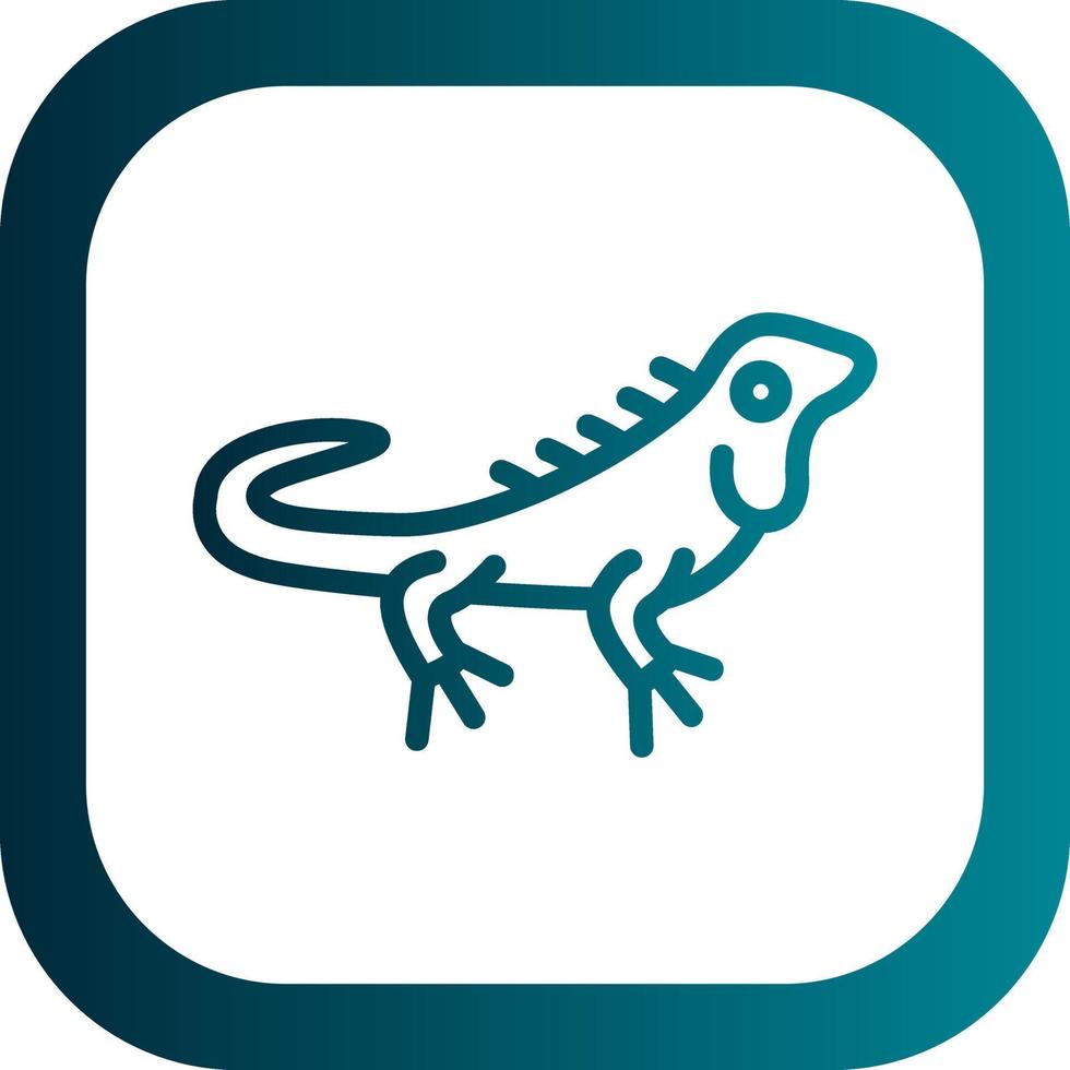 Iguana Vector Icon Design