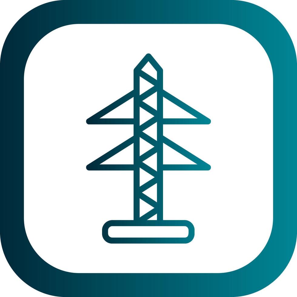 diseño de icono de vector de torre eléctrica