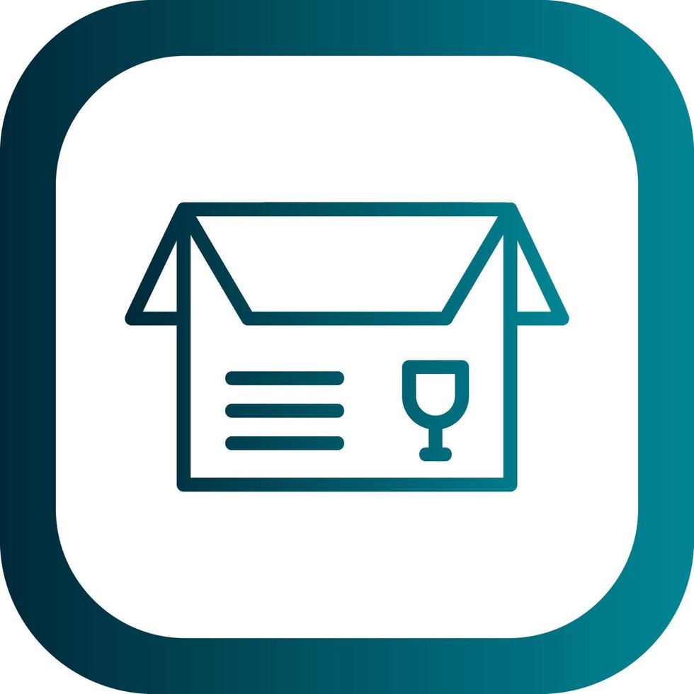 Open Box Vector Icon Design