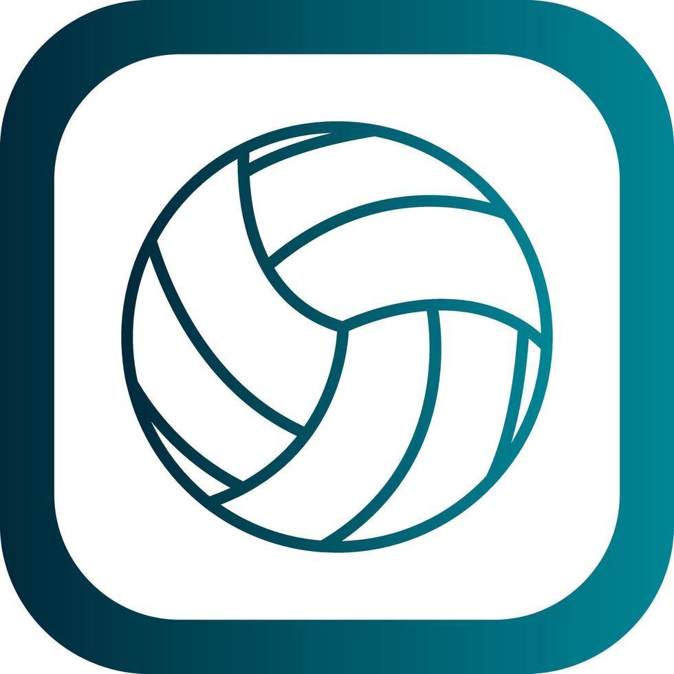 diseño de icono de vector de voleibol