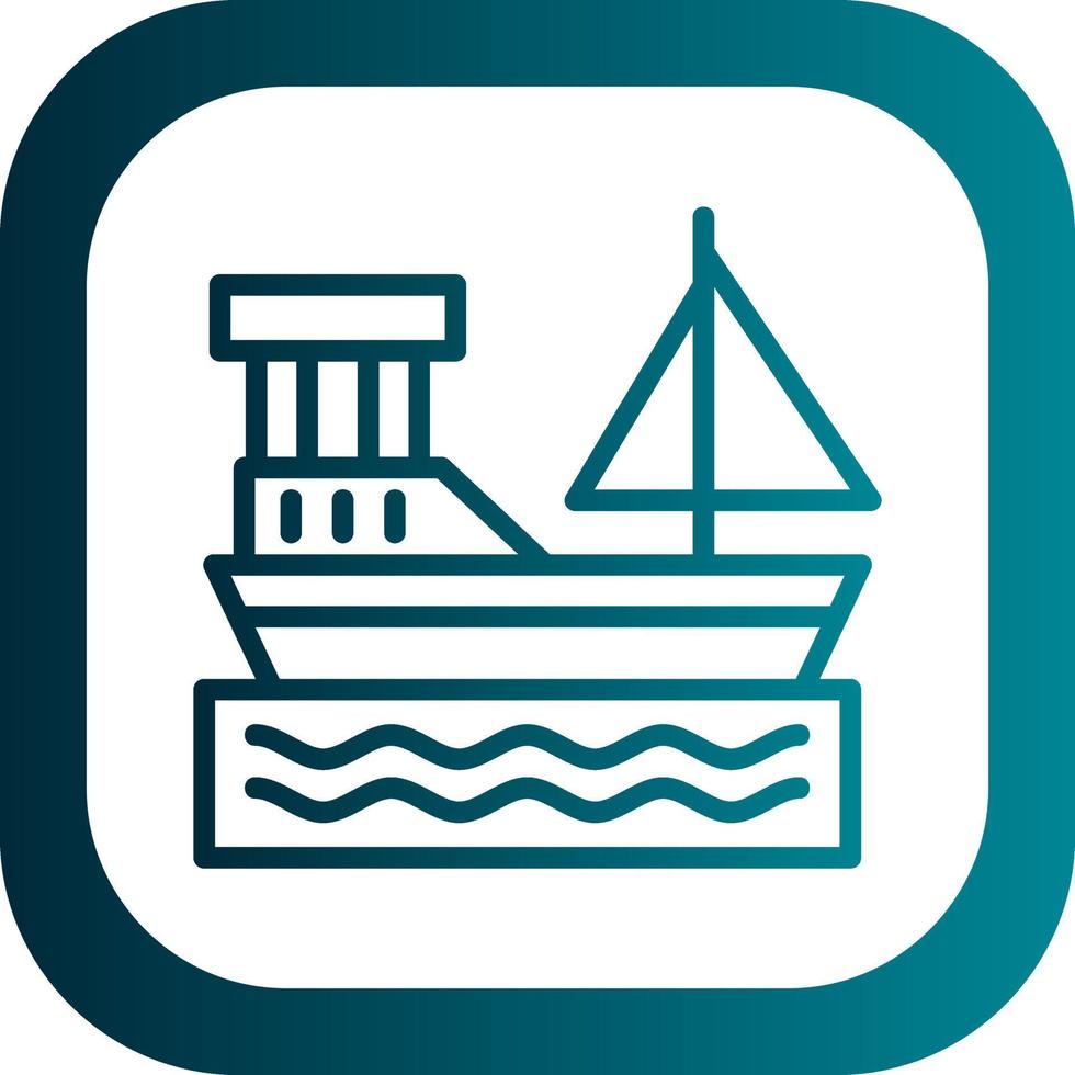 Boat Vector Icon Design