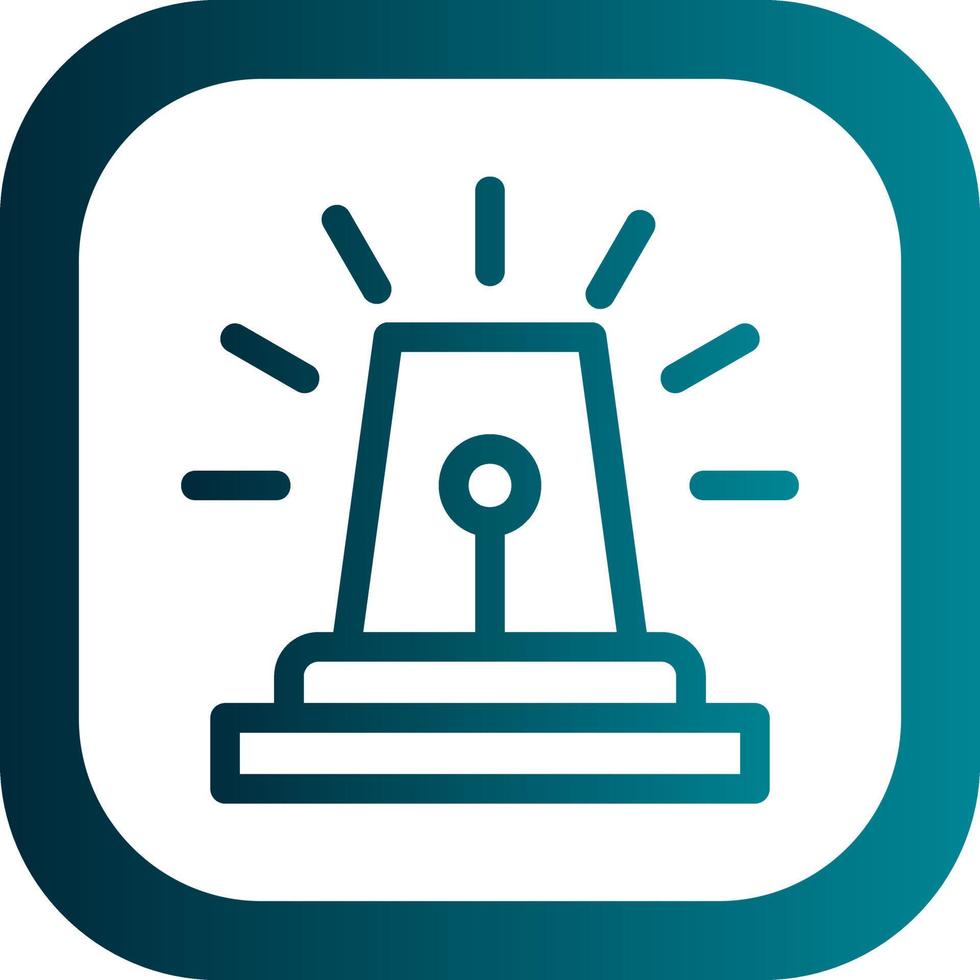 Security Alarm Vector Icon Design