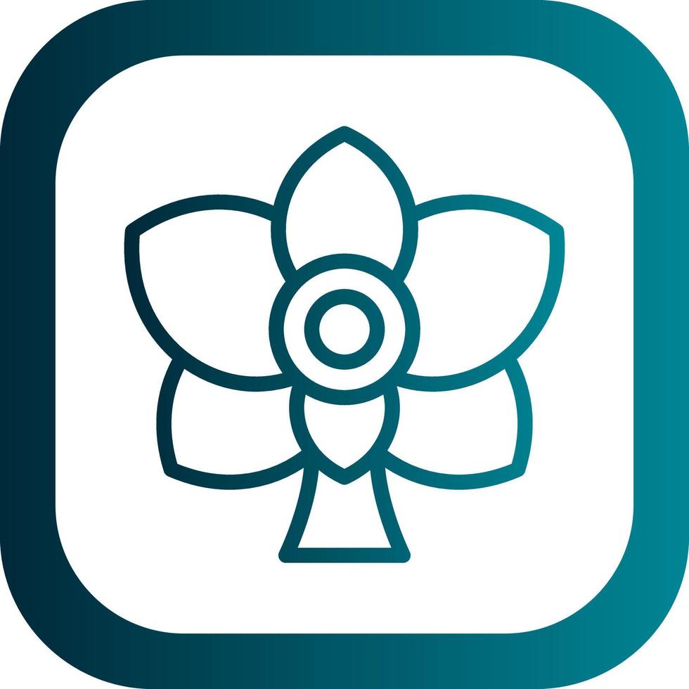 Orchid Vector Icon Design