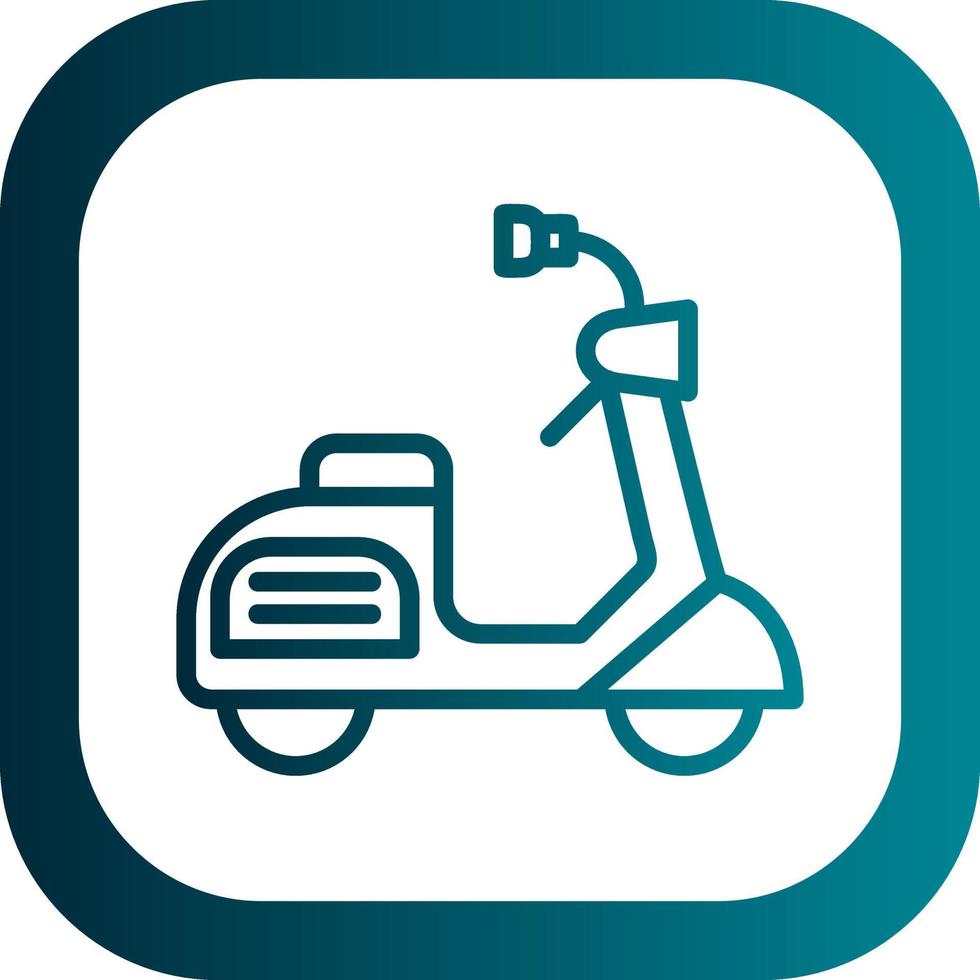 Scooter Vector Icon Design
