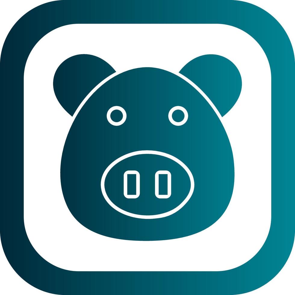 Pig Vector Icon Design