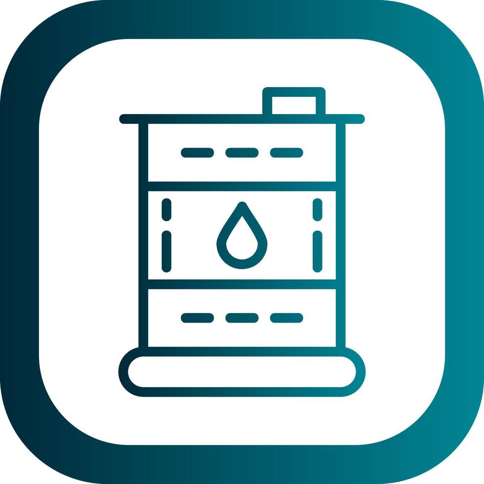 Oil Barrel Vector Icon Design