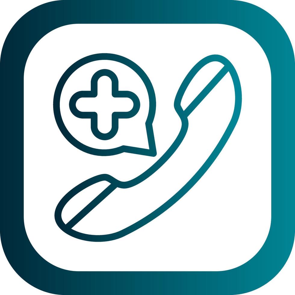 Emergency Call Vector Icon Design