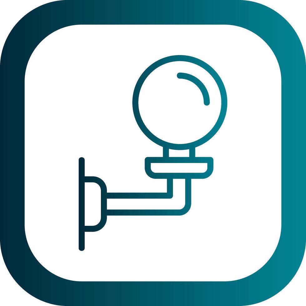 Wall Lamp Vector Icon Design