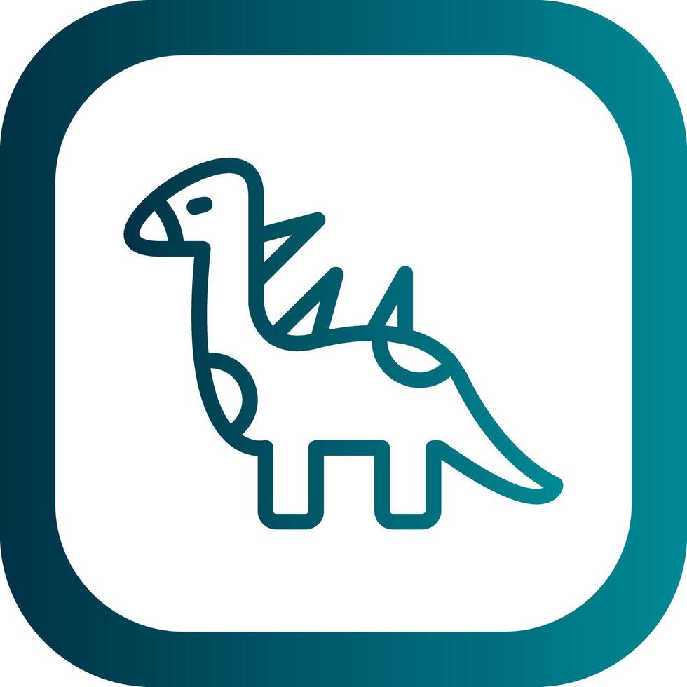 Dinosaur Vector Icon Design
