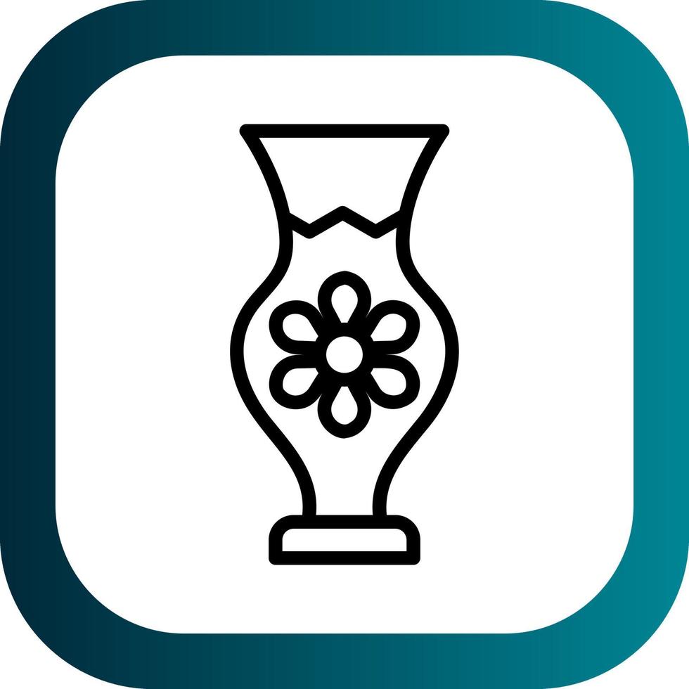 Vase Vector Icon Design
