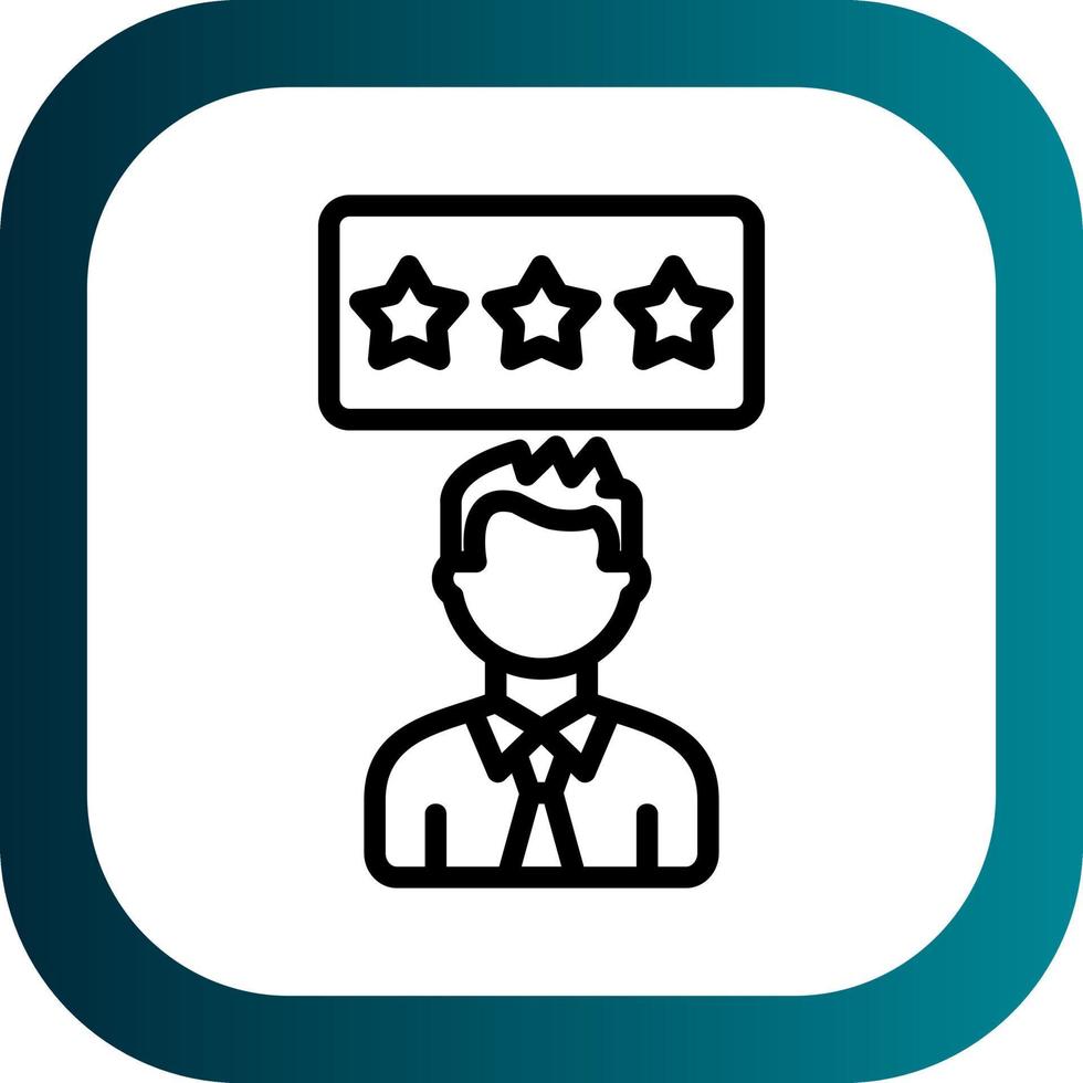 Positive Review Vector Icon Design