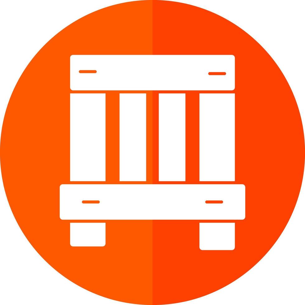 Wooden Box Vector Icon Design