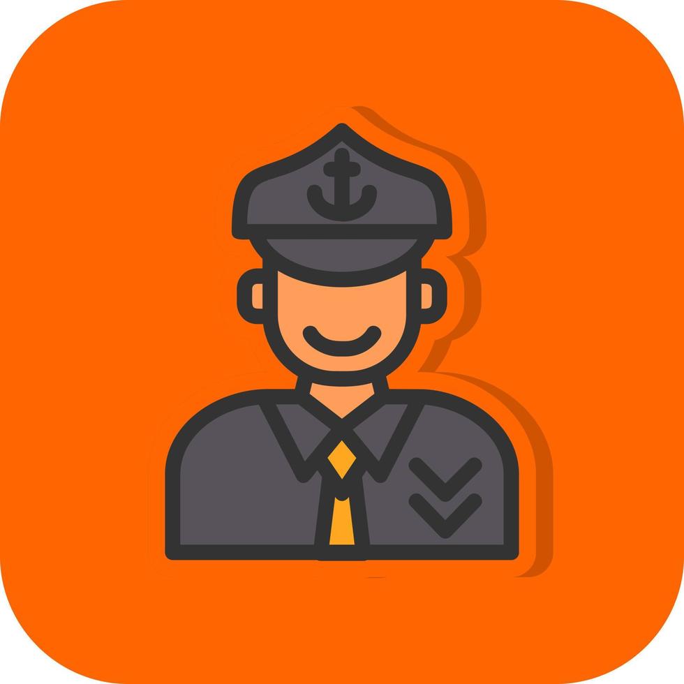 Captain Vector Icon Design