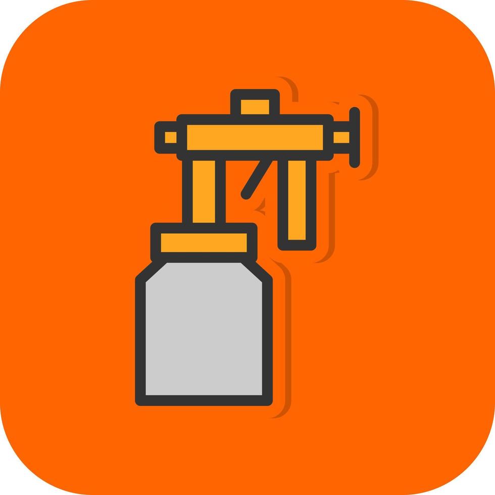 Spray Paint Gun Vector Icon Design