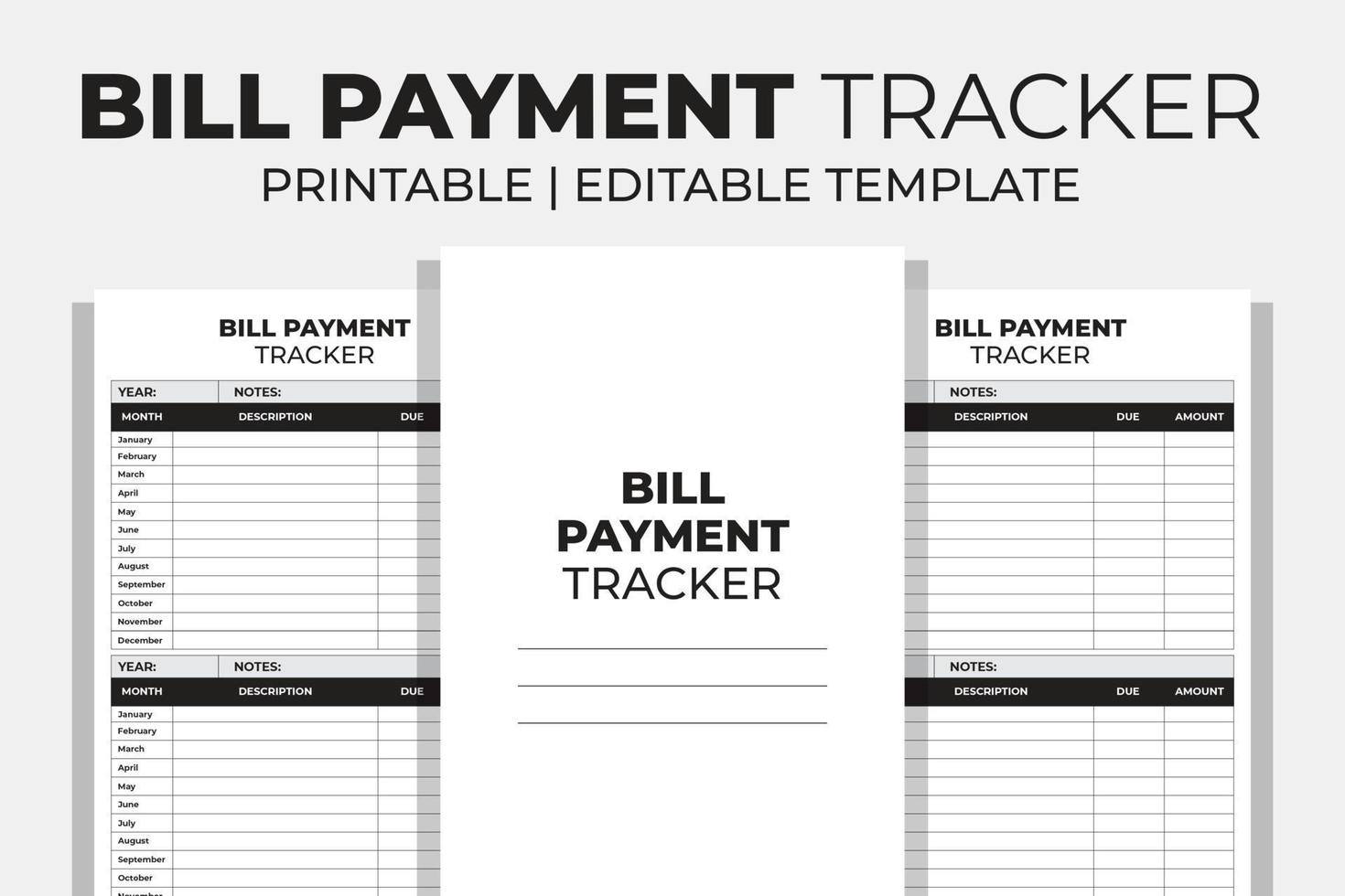 Bill Payment Tracker vector