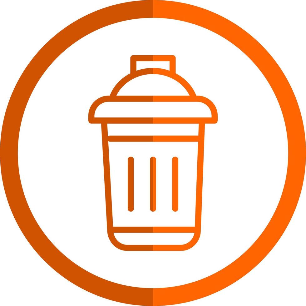 Dustbin Vector Icon Design