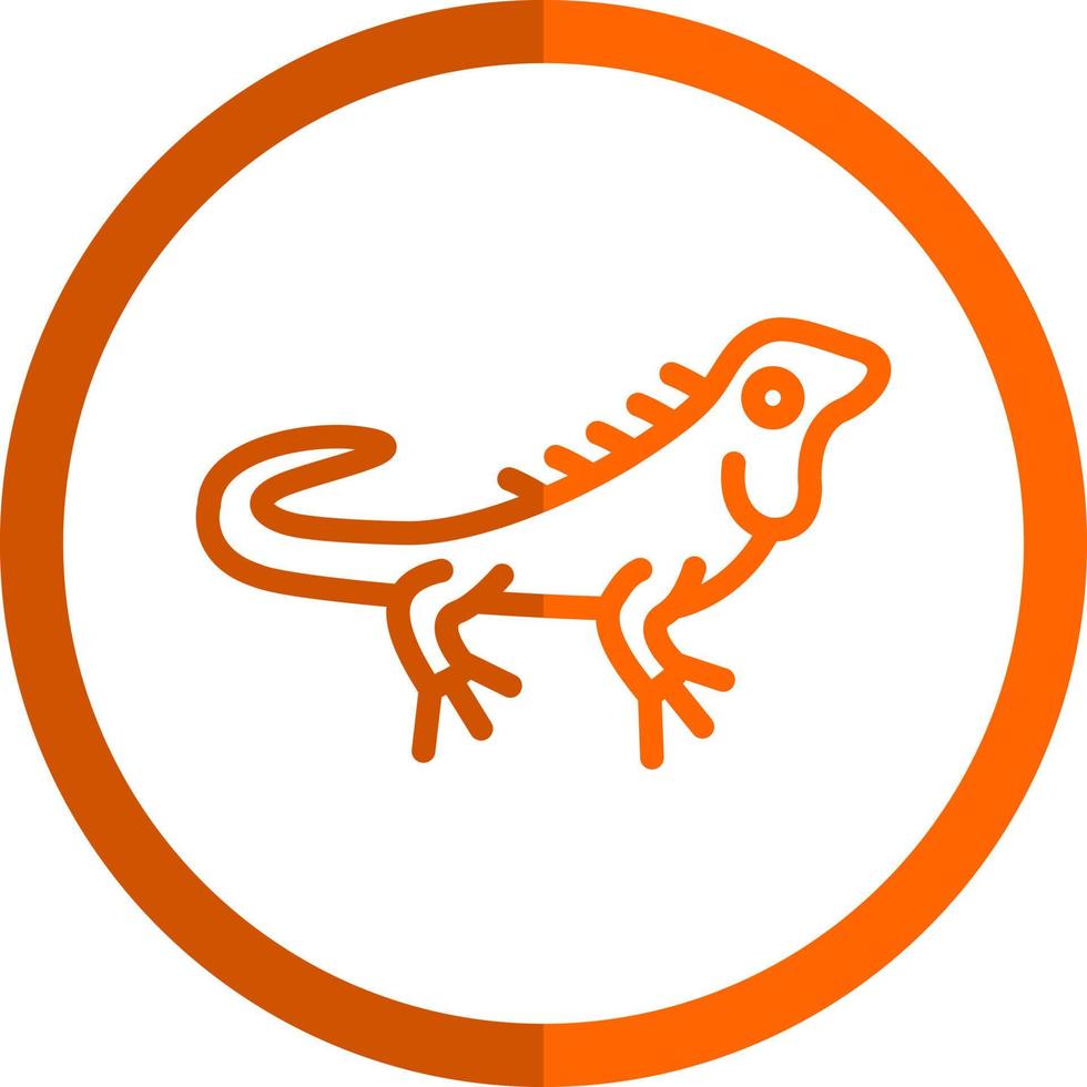 Iguana Vector Icon Design