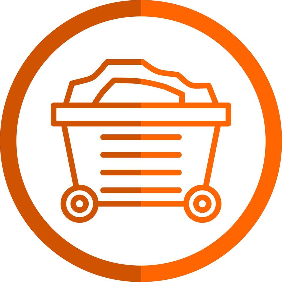 Mining Cart Vector Icon Design