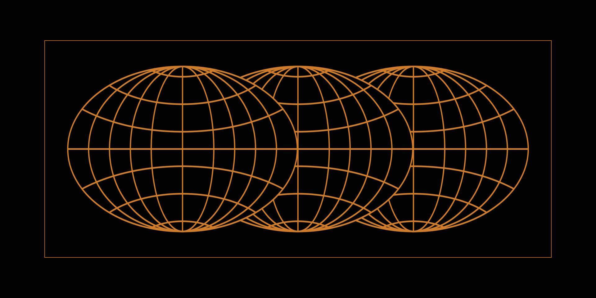 Three global symbols for urban fashion design element vector