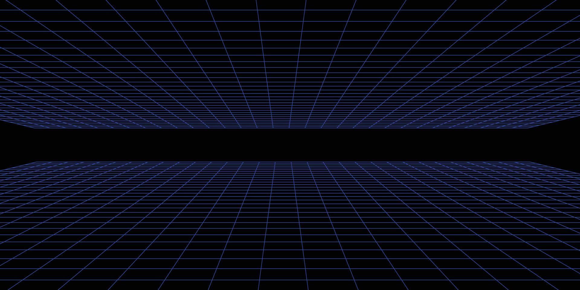 interminable estructura metálica perspectiva para antecedentes vector