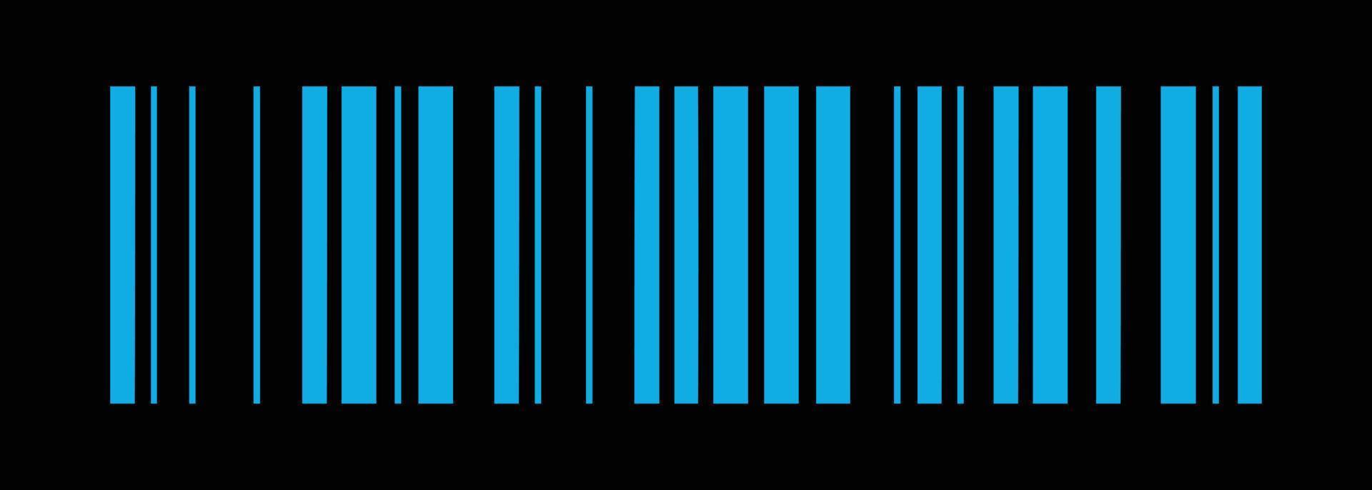 Barcode stripes labels in retro futuristic design element vector