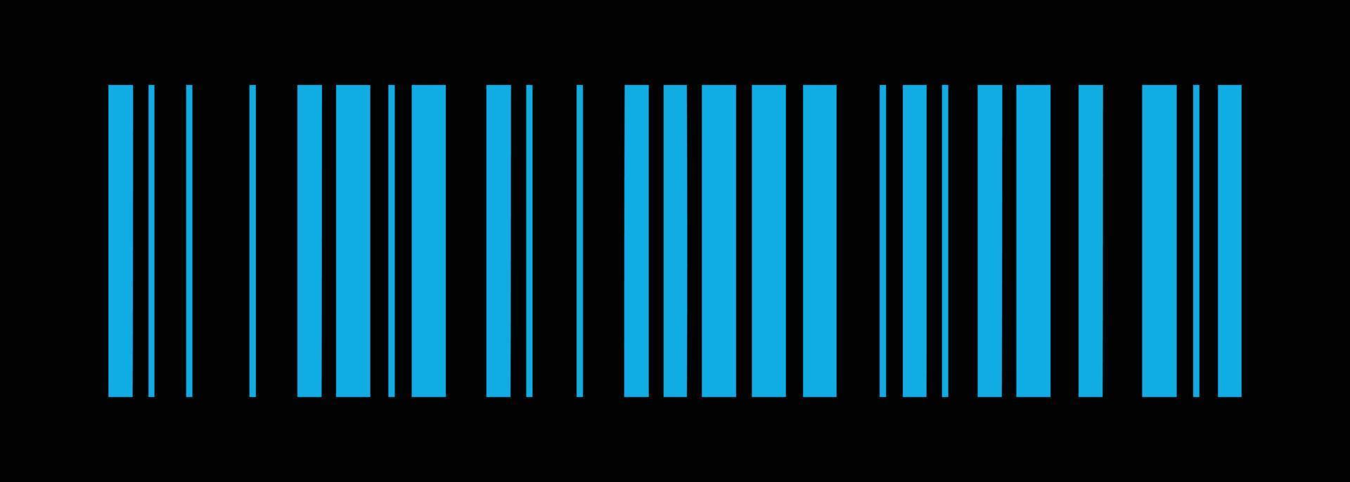 Barcode stripes labels in retro futuristic design element vector