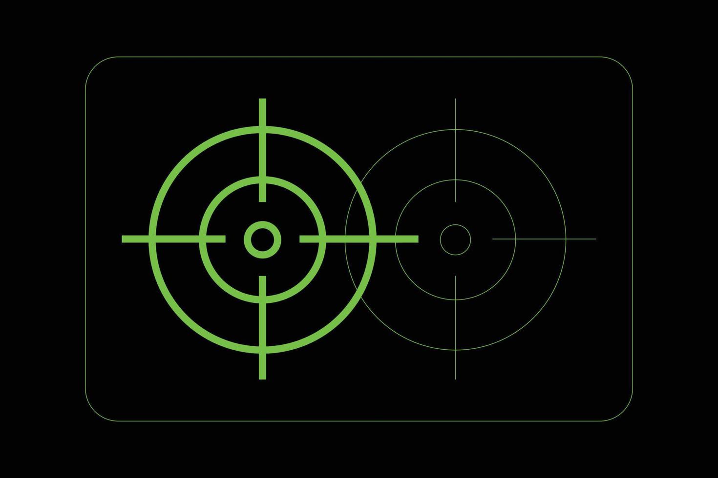 two target with bullet holes vector