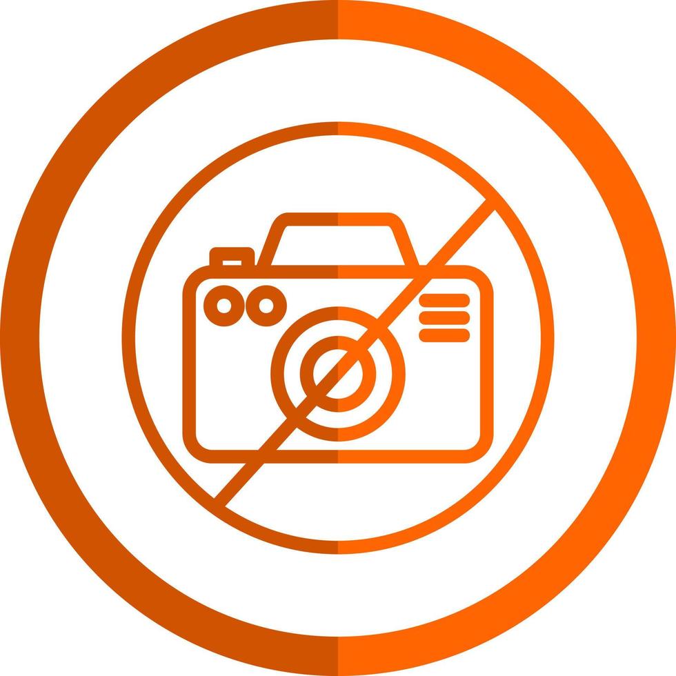 No Camera Vector Icon Design