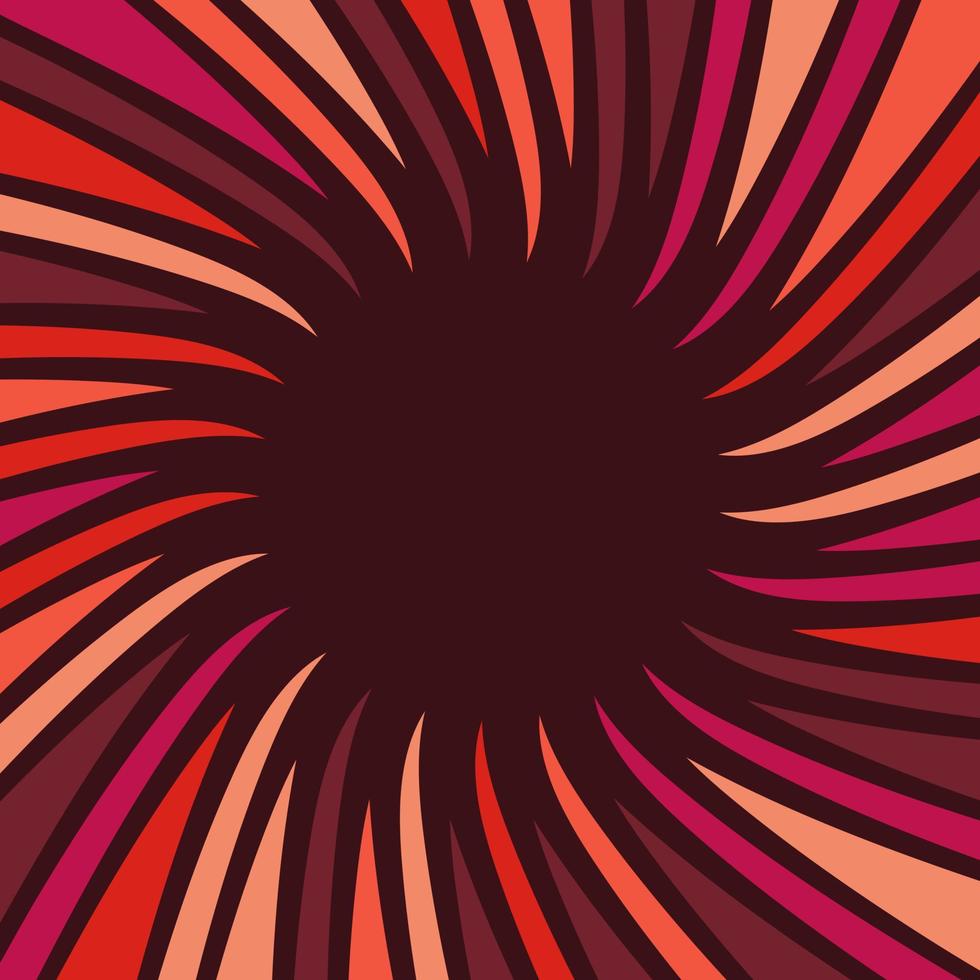 Red radial abstract negative space background vector