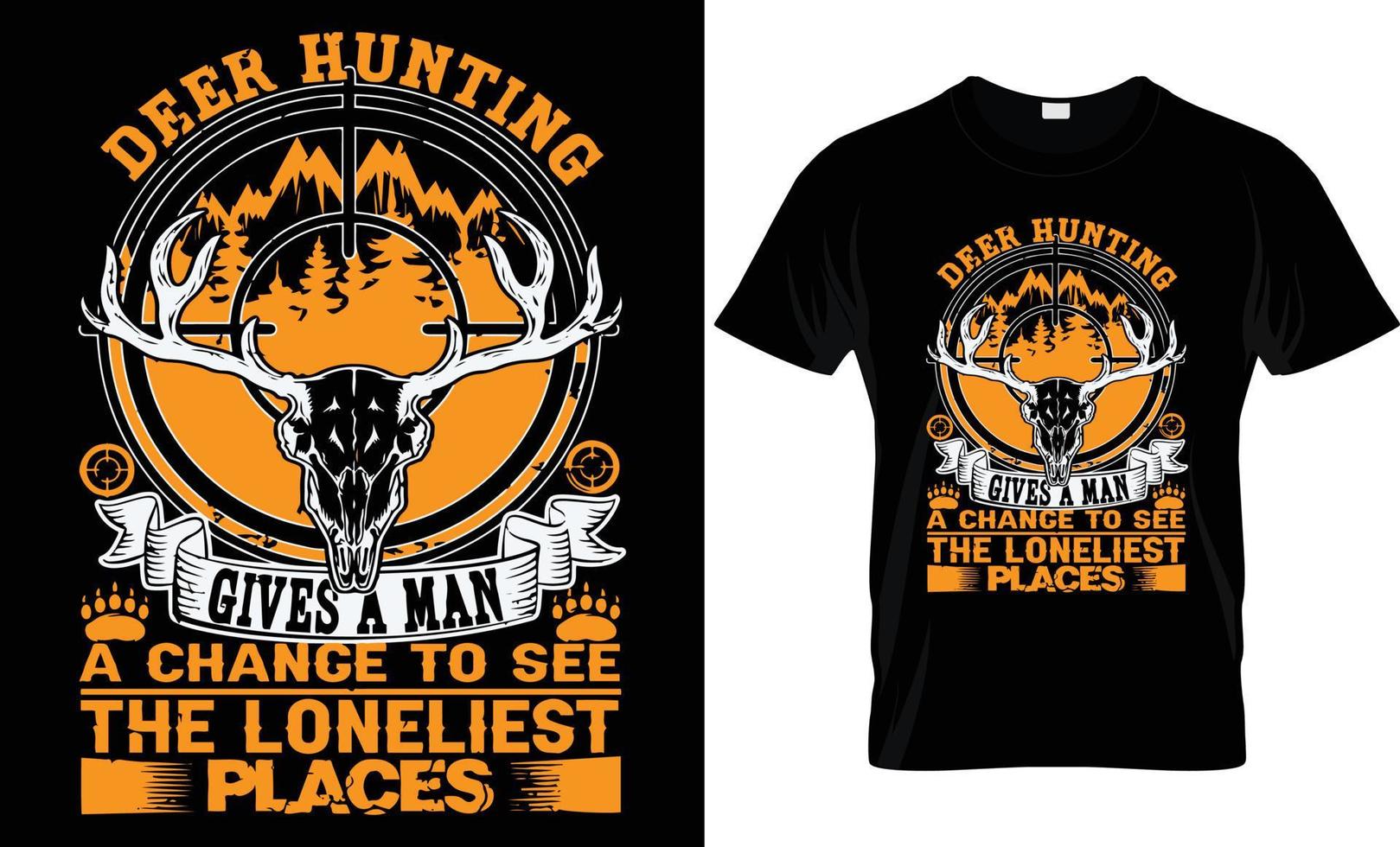 HUNTING T - SHIRT DESIGN vector