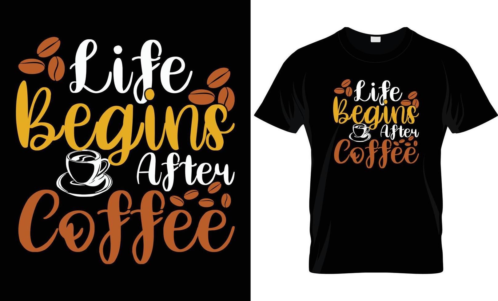 Coffee t shirt design. coffee gets me started jesus keeps me going t shirt design. Good for T shirt print, poster, card, gift design. vector