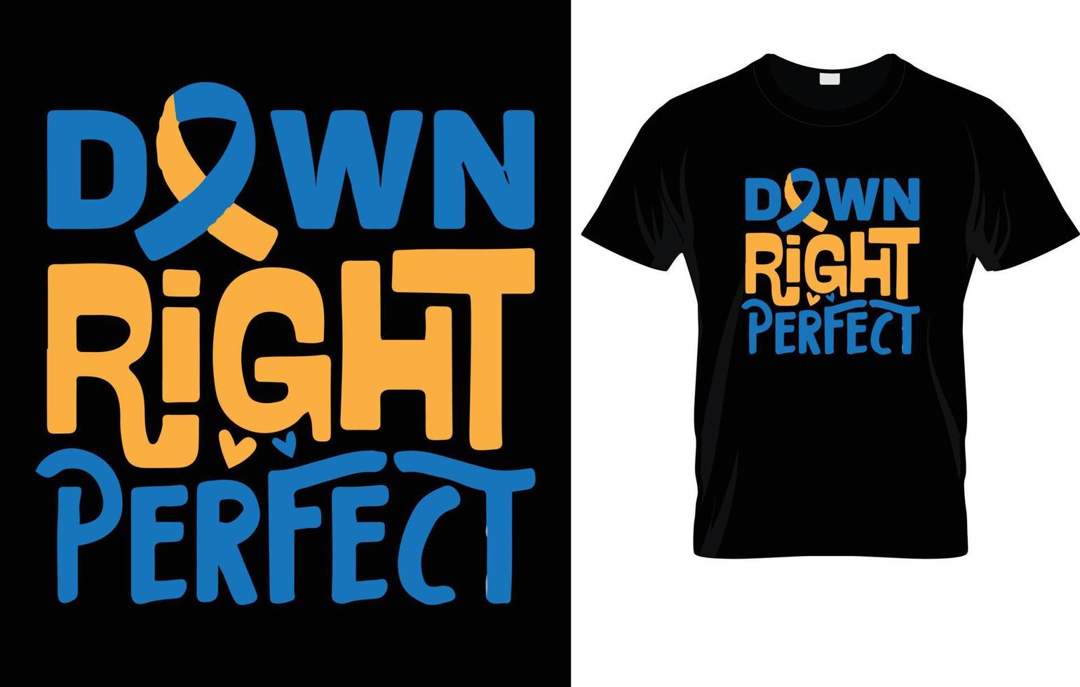 DOWN SYNDROME T - SHIRT DESIGN. vector