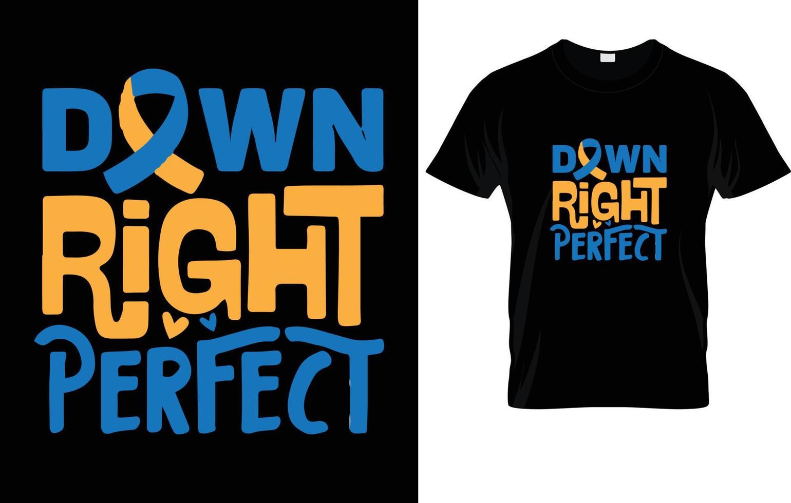 DOWN SYNDROME T - SHIRT DESIGN. vector