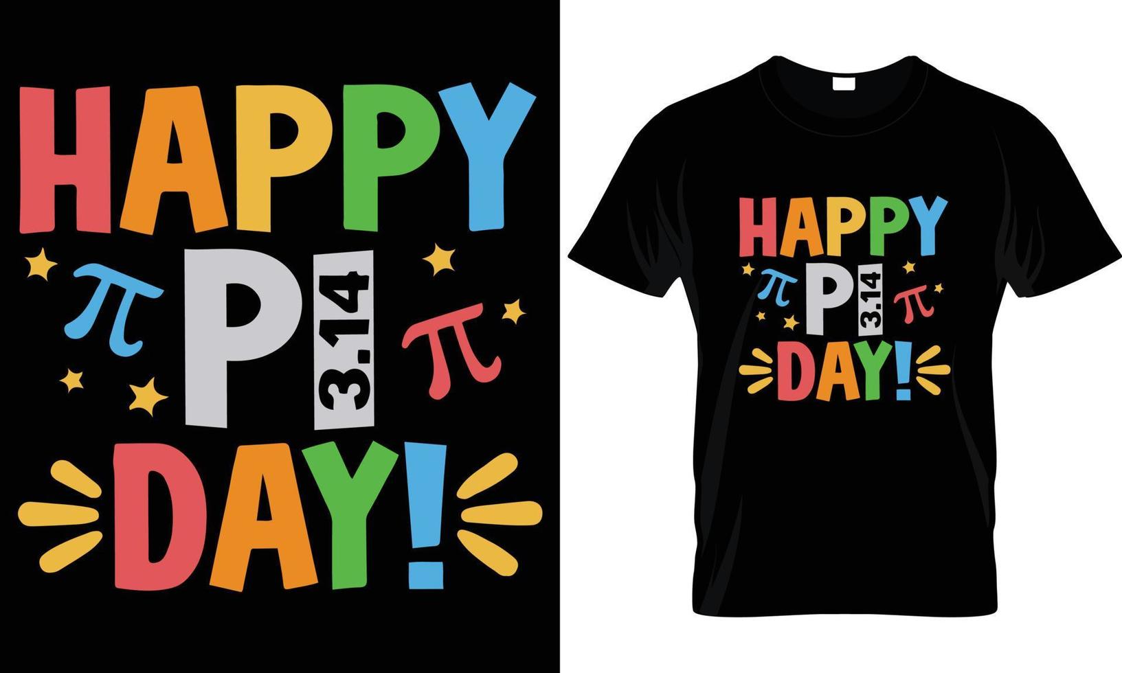 Pi día t - camisa diseño vector