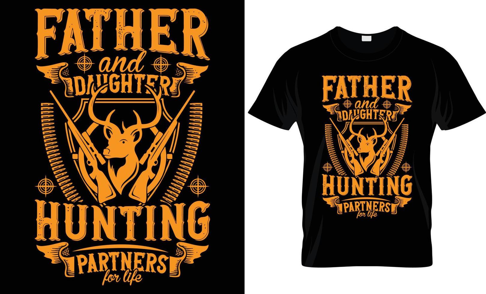 HUNTING T - SHIRT DESIGN vector