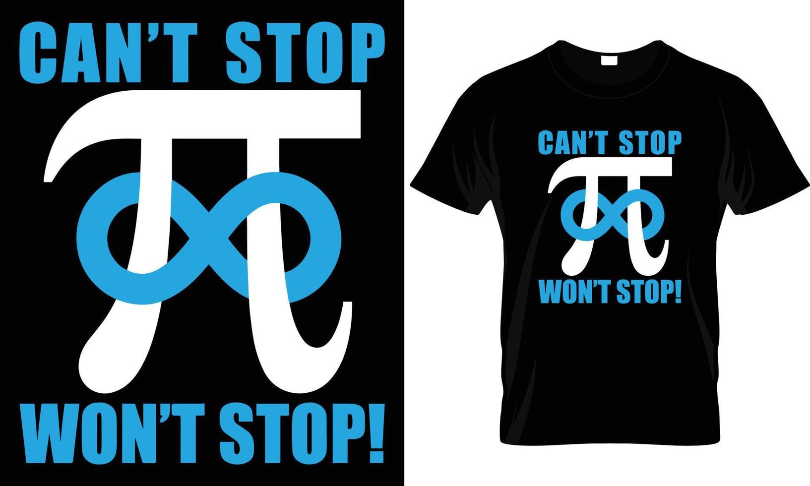 PI DAY T - SHIRT DESIGN vector