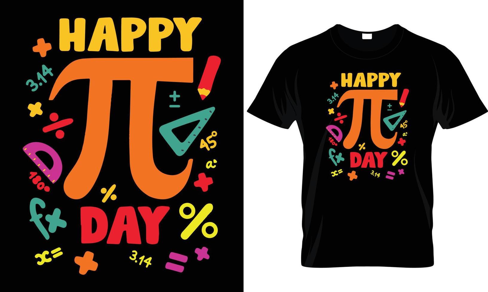 PI DAY T - SHIRT DESIGN vector
