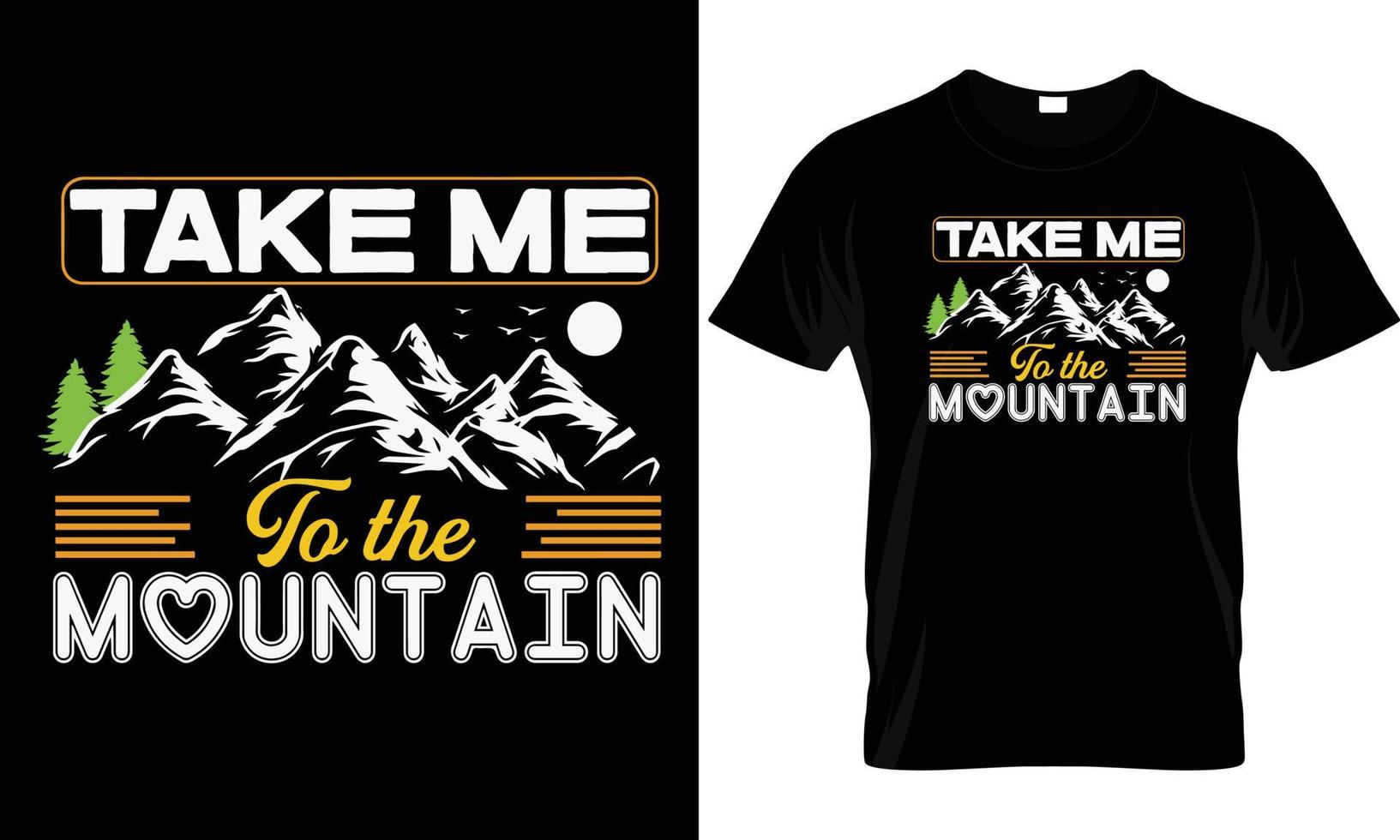 Hiking T - Shirt Design vector