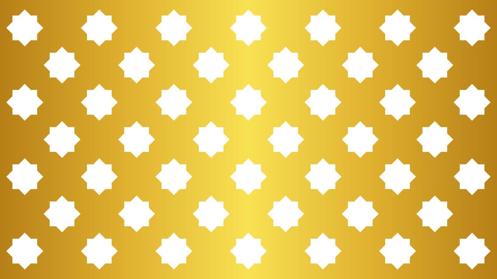 Seamless pattern of Islamic background with golden color for ramadan design graphic in muslim culture and islam religion. Background that normally used for Islamic design and ramadan celebration vector