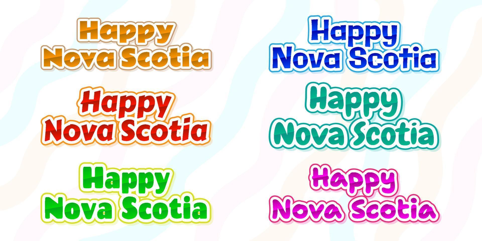 Happy Nova Scotia, Heritage Day vector